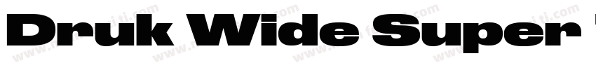 Druk Wide Super Trial字体转换